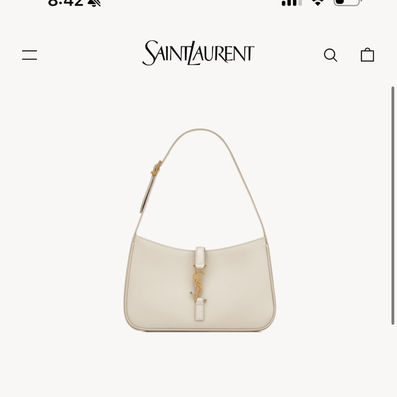 Yves Saint Laurent Handbags - LE 5 À 7 IN SMOOTH LEATHER BLANC VINTAGE